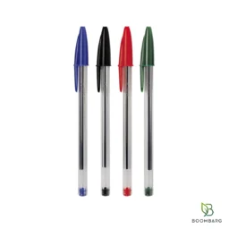 خودکار BIC Cristal Large نوک 1.6 میلی‌متر در رنگ‌های آبی، مشکی، قرمز و سبز - بومبرگ