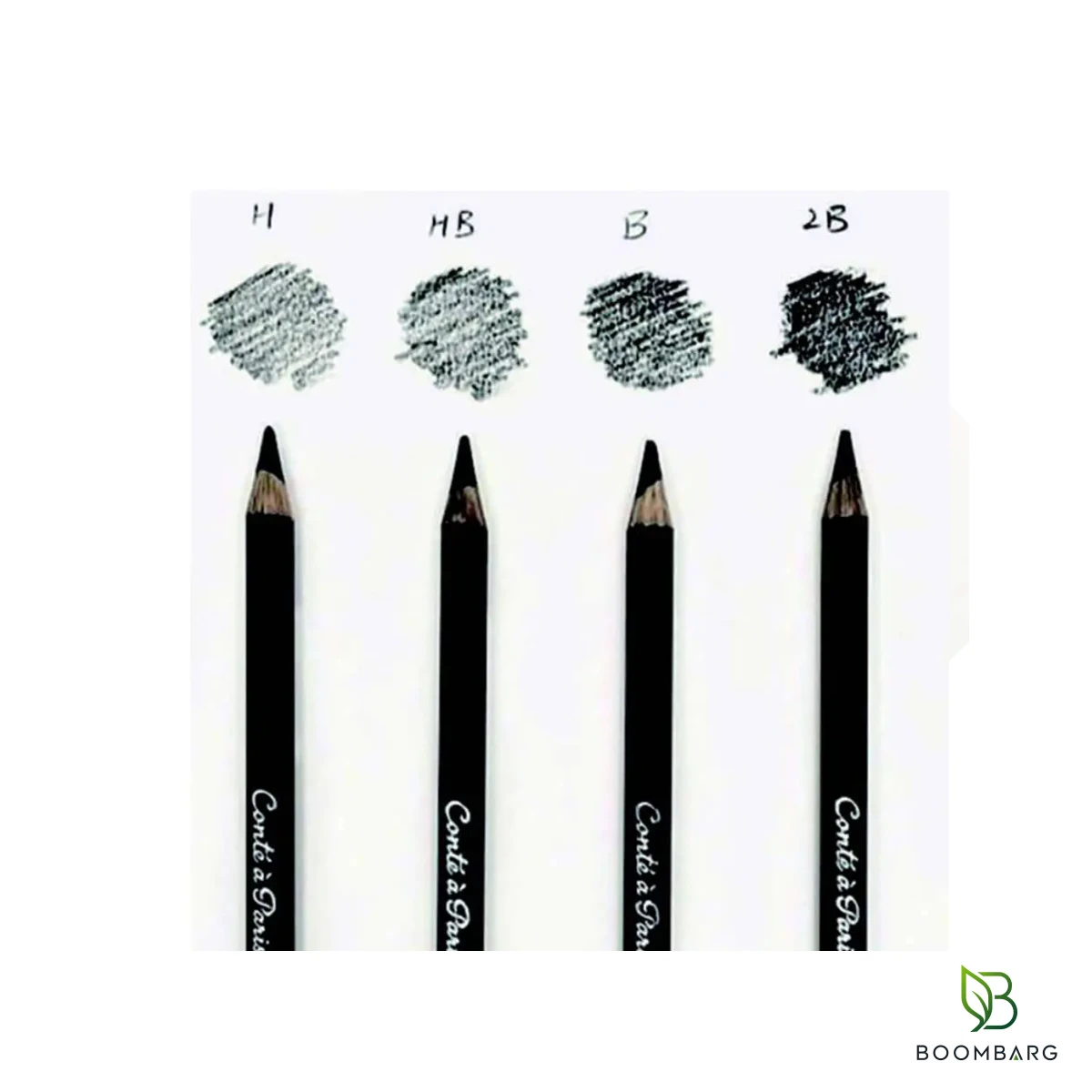 boombarg-conte-a-paris-charcoal-728-grades مداد زغالی کنته پاریس Charcoal 728 در درجات H، HB، B و 2B - بومبرگ