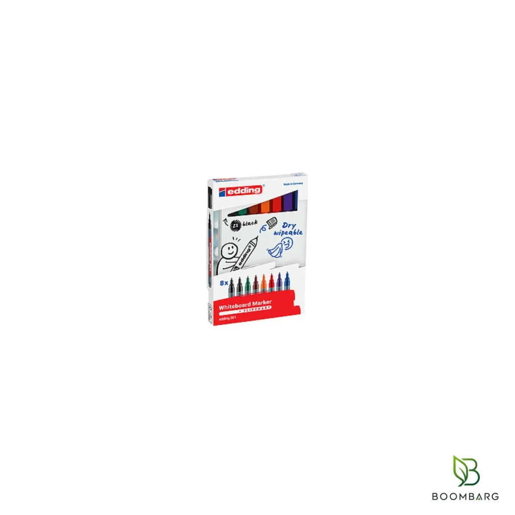 ماژیک وایت برد ادینگ 361 نوک گرد 1 میلی‌متر در هشت رنگ