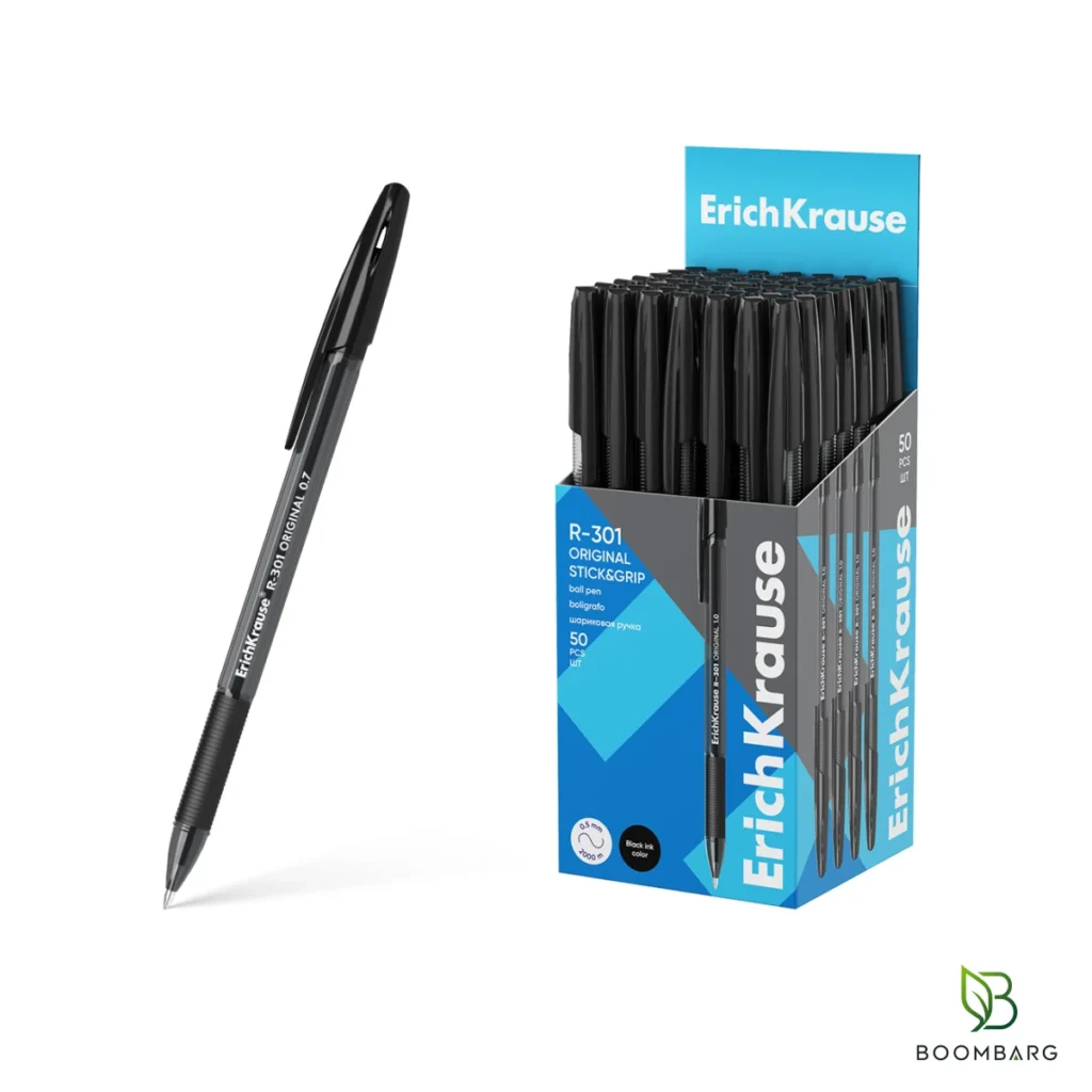 خودکار اریک کراوزه مدل R-301 Stick&Grip Original جعبه نمایشی 50 عددی نوک 1 میلی‌متر - بومبرگ