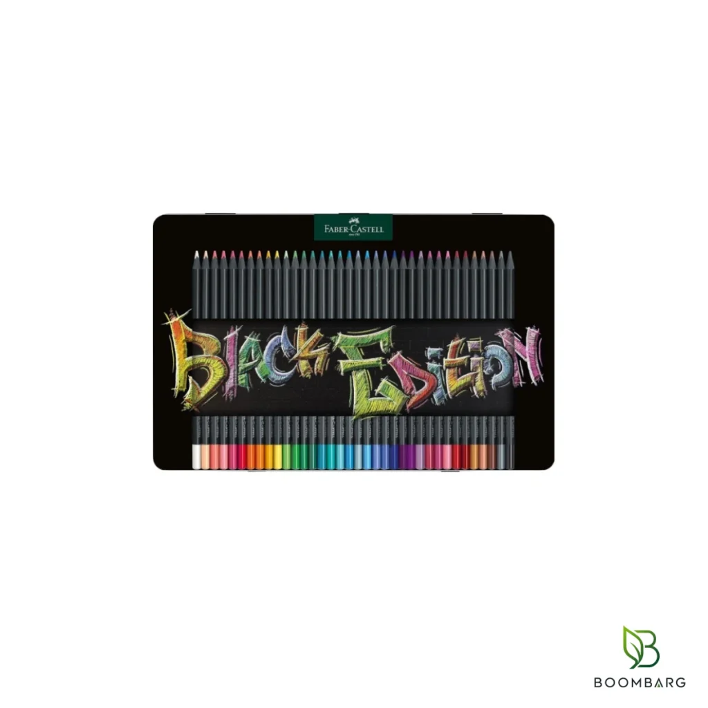 مداد رنگی 36 رنگ فابر کاستل Black Edition کد 116437 جعبه فلزی - بومبرگ