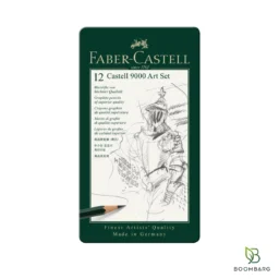 ست مداد طراحی فابر کاستل Castell 9000 Art Set جعبه فلزی 12 عددی - بومبرگ