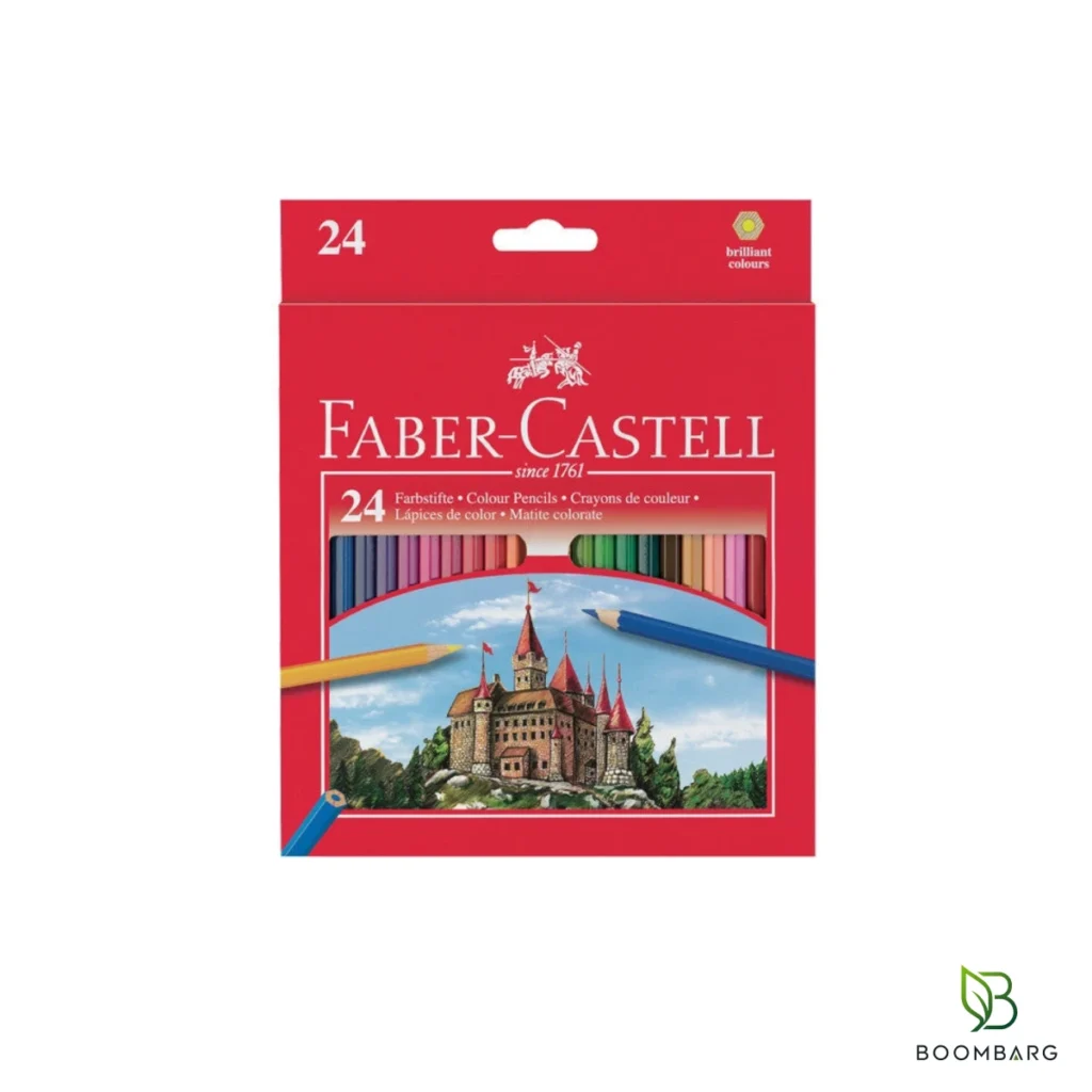 مداد رنگی 24 رنگ فابر کاستل Classic Colour جعبه مقوایی - بومبرگ