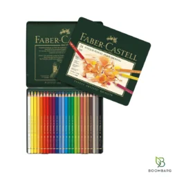 مداد رنگی 24 رنگ فابر کاستل Polychromos کد 110024 جعبه فلزی - بومبرگ