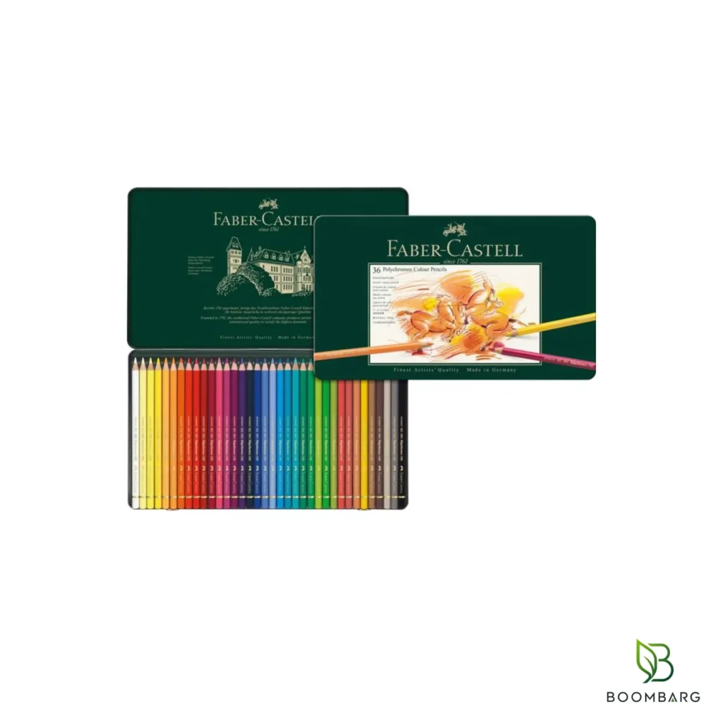 مداد رنگی 36 رنگ فابر کاستل Polychromos کد 110036 جعبه فلزی - بومبرگ