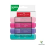 ماژیک هایلایتر فابر کاستل Textliner 46 Pastel بسته ۴ عددی