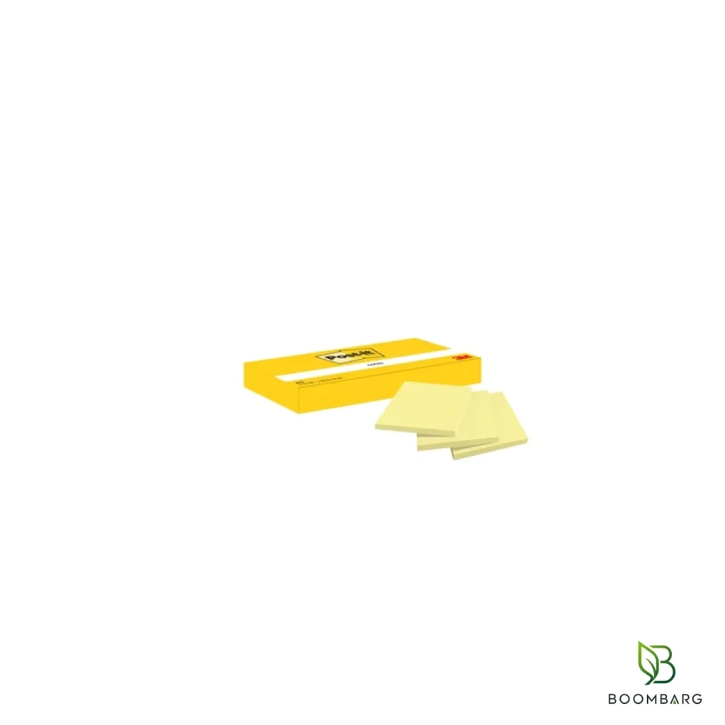 استیک نوت Post-it مدل 653 زرد 38×51 میلی‌متر بسته 3 بلوکی - بومبرگ