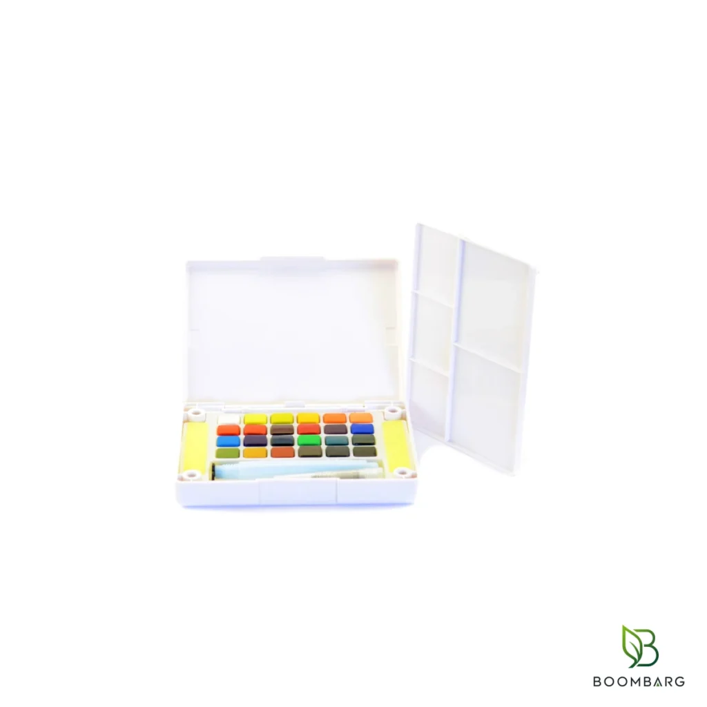 آبرنگ 24 رنگ ساکورا Koi Pocket Field Sketch Box مدل XNCW-24N - بومبرگ