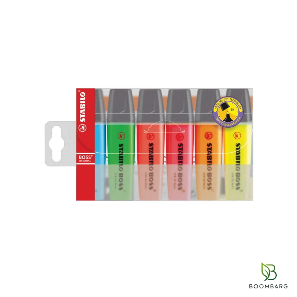ماژیک هایلایتر استابیلو BOSS ORIGINAL در 6 رنگ - بومبرگ