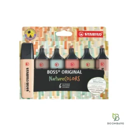 ماژیک هایلایتر استابیلو BOSS ORIGINAL NatureCOLORS بسته 6 رنگ
