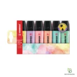 ماژیک هایلایتر استابیلو BOSS ORIGINAL Pastel مجموعه 6 رنگ