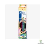 مداد رنگی 6 رنگ استدلر Noris Colour مدل 185 C6 - بومبرگ