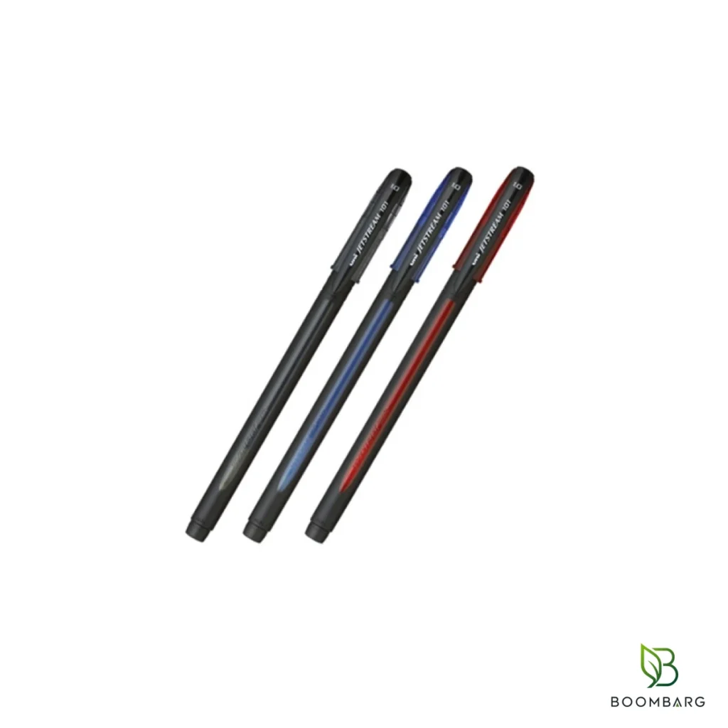 خودکار یونی بال Jetstream مدل SX-101 نوک 1 میلی‌متر در سه رنگ آبی، مشکی و قرمز - بومبرگ