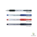 روان نویس ژله‌ای یونی‌بال Signo DX مدل UM-151 نوک 0.38 میلی‌متر در چهار رنگ مشکی، آبی، قرمز و آبی مشکی - بومبرگ