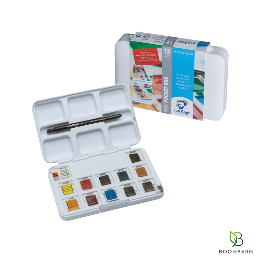 آبرنگ 12 رنگ ون گوگ Pocket Box کد 20808631 - بومبرگ