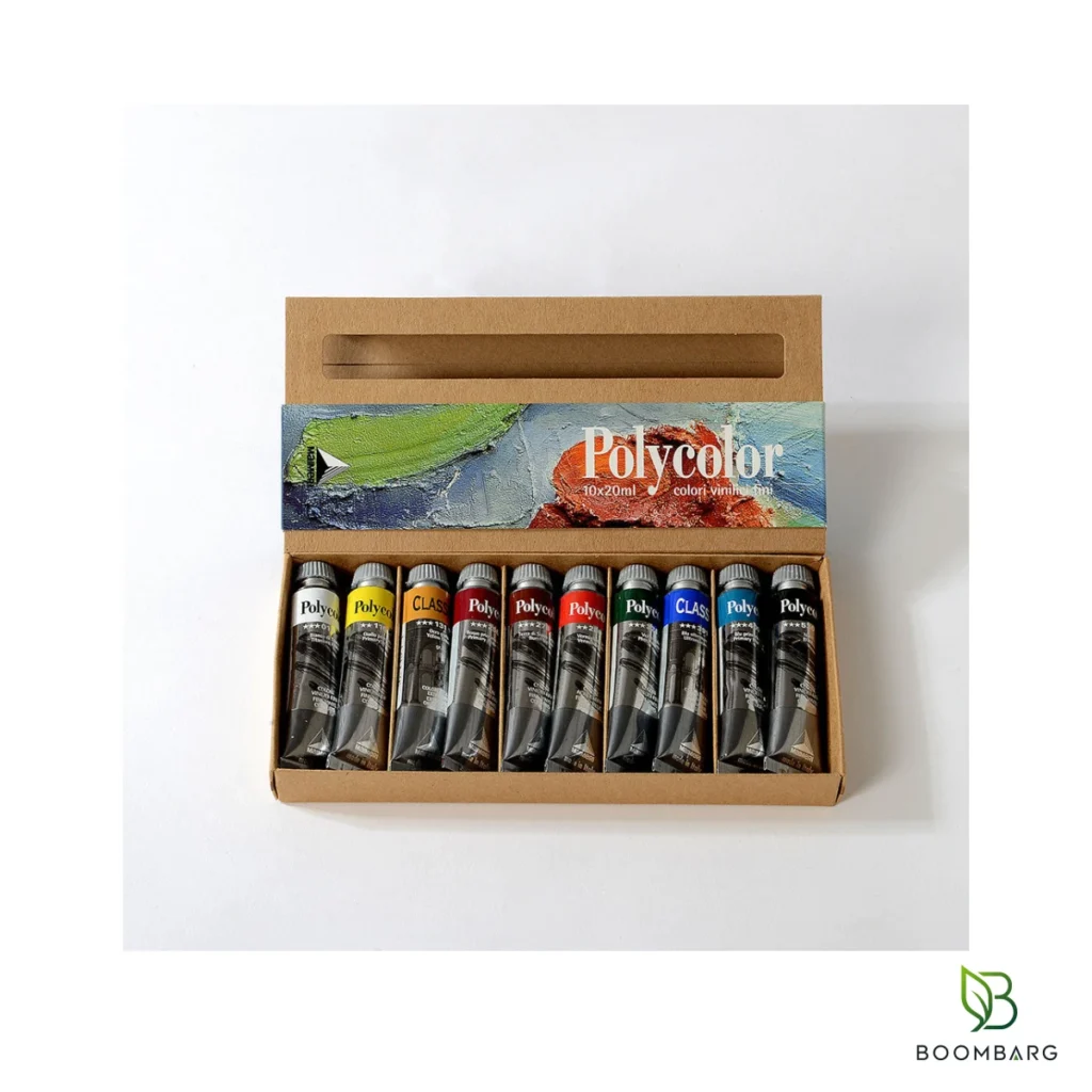 رنگ اکریلیک 10 رنگ Maimeri Polycolor مدل 1298100 حجم 20 میلی‌لیتر